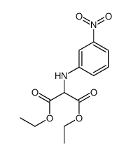 diethyl 2-(3-nitroanilino)propanedioate结构式