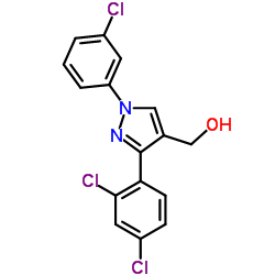 (3-(2,4-DICHLOROPHENYL)-1-(3-CHLOROPHENYL)-1H-PYRAZOL-4-YL)METHANOL结构式