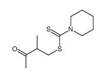 (2-methyl-3-oxobutyl) piperidine-1-carbodithioate结构式