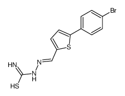 [[5-(4-bromophenyl)thiophen-2-yl]methylideneamino]thiourea Structure