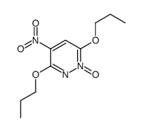 4-nitro-1-oxido-3,6-dipropoxypyridazin-1-ium结构式