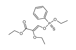 (Z)-2-Ethoxy-3-(ethoxy-phenyl-phosphinothioyloxy)-acrylic acid ethyl ester Structure