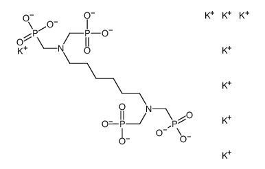 octapotassium [hexane-1,6-diylbis[nitrilobis(methylene)]]tetrakisphosphonate Structure