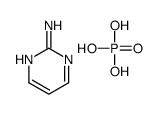 phosphoric acid,pyrimidin-2-amine Structure