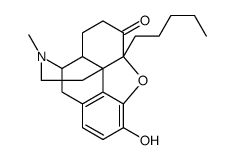 4,5α-Epoxy-3-hydroxy-17-methyl-5β-pentylmorphinan-6-one Structure