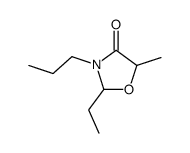 2-ethyl-5-methyl-3-propyl-oxazolidin-4-one Structure