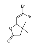 5-(2,2-dibromoethenyl)-4,4-dimethyloxolan-2-one Structure