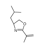 (4S)-4-(2-methylpropyl)-2-prop-1-en-2-yl-4,5-dihydro-1,3-oxazole结构式