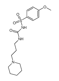 4-methoxy-N-(3-piperidin-1-yl-propylcarbamoyl)-benzenesulfonamide Structure