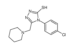 4-(4-CHLOROPHENYL)-5-(PIPERIDIN-1-YLMETHYL)-4H-1,2,4-TRIAZOLE-3-THIOL structure