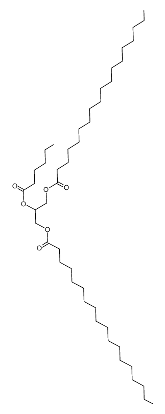 2-hexanoyloxy-1,3-bis-stearoyloxy-propane Structure