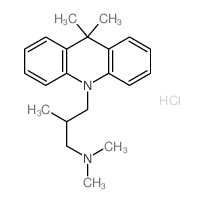 10(9H)-Acridinepropanamine,N,N,b,9,9-pentamethyl-, hydrochloride(1:1) picture