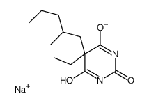 5-Ethyl-5-(2-methylpentyl)-2-sodiooxy-4,6(1H,5H)-pyrimidinedione structure