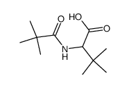 3,3-dimethyl-2-pivalamidobutanoic acid Structure