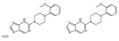 2-[4-(2-methoxyphenyl)piperazin-1-yl]-7H-purine,hydrate结构式