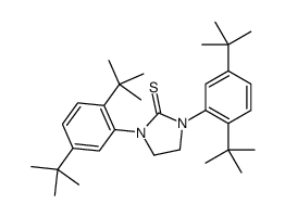 1,3-bis(2,5-ditert-butylphenyl)imidazolidine-2-thione Structure