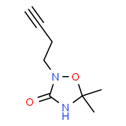 2-(BUT-3-YN-1-YL)-5,5-DIMETHYL-1,2,4-OXADIAZOLIDIN-3-ONE Structure