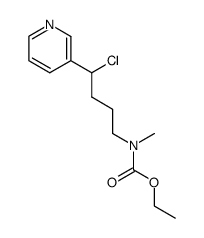 ethyl N-methyl-N-[4-chloro-4-(3-pyridyl)butnyl]carbamate结构式