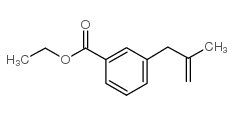 3-(2-METHYL-ALLYL)-BENZOIC ACID ETHYL ESTER结构式