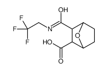 3-[(2,2,2-Trifluoroethyl)carbamoyl]-7-oxabicyclo[2.2.1]heptane-2-carboxylic acid结构式