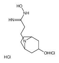 N'-hydroxy-3-(3-hydroxy-8-azabicyclo[3.2.1]octan-8-yl)propanimidamide,dihydrochloride Structure