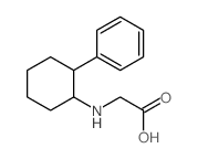 2-[(2-phenylcyclohexyl)amino]acetic acid结构式