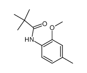 N-(2-methoxy-4-methylphenyl)pivalamide Structure