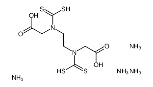 tetraazanium,2-[2-[carboxylatomethyl(sulfidocarbothioyl)amino]ethyl-sulfidocarbothioylamino]acetate结构式