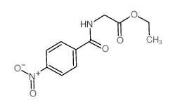 Glycine,N-(4-nitrobenzoyl)-, ethyl ester Structure