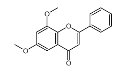 6,8-dimethoxyflavone结构式