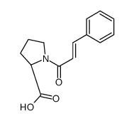 (2S)-1-(3-phenylprop-2-enoyl)pyrrolidine-2-carboxylic acid Structure