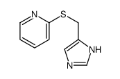 2-(1H-imidazol-5-ylmethylsulfanyl)pyridine Structure