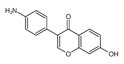 3-(4-aminophenyl)-7-hydroxychromen-4-one结构式