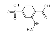 2-hydrazinyl-4-sulfobenzoic acid Structure