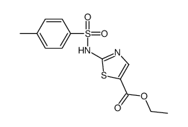 Ethyl 2-{[(4-methylphenyl)sulfonyl]amino}-1,3-thiazole-5-carboxyl ate结构式