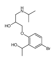 1-[4-bromo-2-(1-hydroxyethyl)phenoxy]-3-(propan-2-ylamino)propan-2-ol Structure