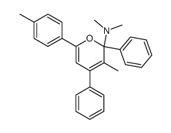 2-Dimethylamino-3-methyl-6-(4-methyl-phenyl)-2,4-diphenyl-2H-pyran结构式