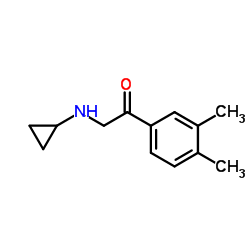 Ethanone, 2-(cyclopropylamino)-1-(3,4-dimethylphenyl)- (9CI) structure