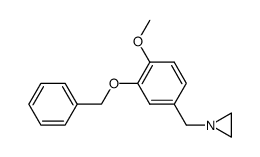 N-(3-benzyloxy-4-methoxybenzyl)aziridine结构式