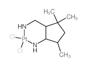 Cyclopentanemethanamine, 5-amino-2,2,4-trimethyl-, platinum complex Structure