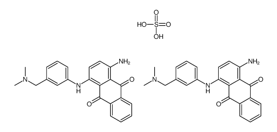 1-amino-4-[3-[(dimethylamino)methyl]anilino]anthraquinone, compound with sulphuric acid (2:1) picture