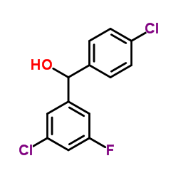 3,4'-DICHLORO-5-FLUOROBENZHYDROL structure