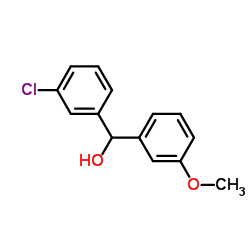 3-CHLORO-3'-METHOXYBENZHYDROL structure