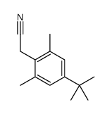 2,6-DIMETHYL-4-TERT-BUTYLBENZENEACETONITRILE Structure