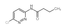 Butanamide, N-(6-chloro-3-pyridazinyl)- structure