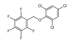 1,2,3,4,5-pentafluoro-6-[(2,4,6-trichlorophenoxy)methyl]benzene Structure