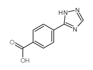 4-(1H-1,2,4-triazol-5-yl)benzoic acid结构式