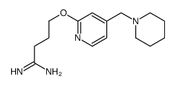 4-[4-(piperidin-1-ylmethyl)pyridin-2-yl]oxybutanimidamide结构式