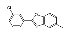 2-(3-CHLOROPHENYL)-5-METHYLBENZO[D]OXAZOLE structure