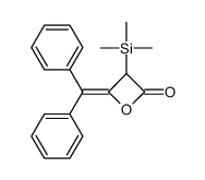 4-benzhydrylidene-3-trimethylsilyloxetan-2-one结构式